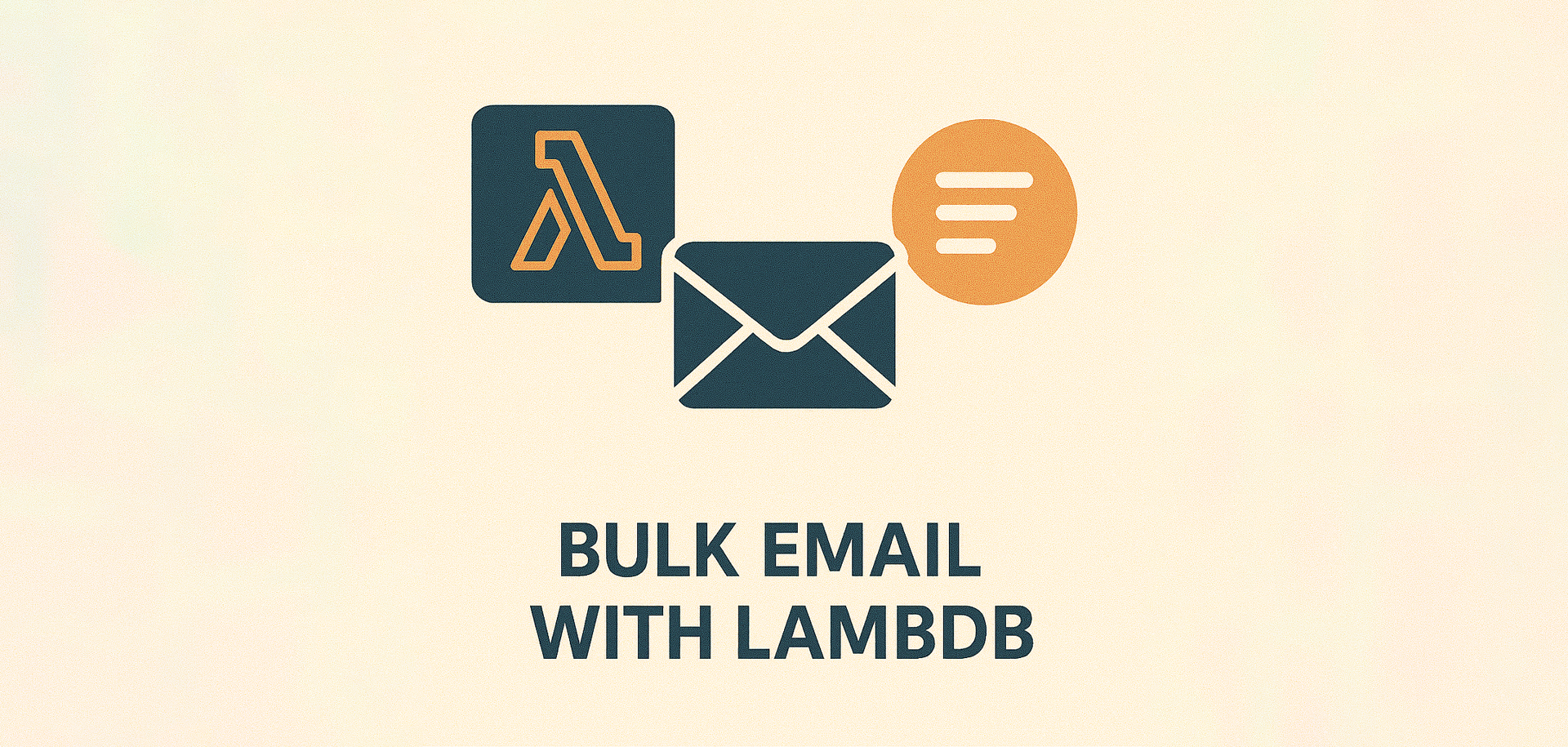 Bulk Email with Lambda